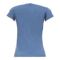 Camiseta Baby Look Wrangler Azul Feminina Original 26862
