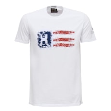 Camiseta Branca Masculina Estampada USA TXC 29349 Camiseta Branca Masculina Estampada USA TXC 29349