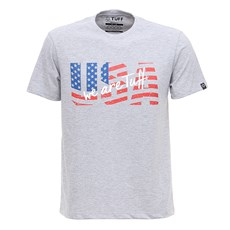 Camiseta Cinza Mescla Masculina USA Tuff 28816