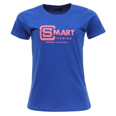 Camiseta Feminina Baby Look Azul Smart Choice 27443