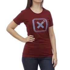 Camiseta Feminina Bordo TXC 29081
