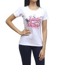 Camiseta Feminina Branca Austin Western 31866