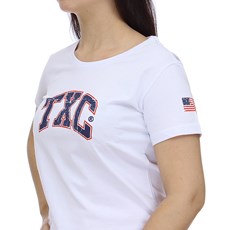 Camiseta Feminina Branca Estampada TXC 28851