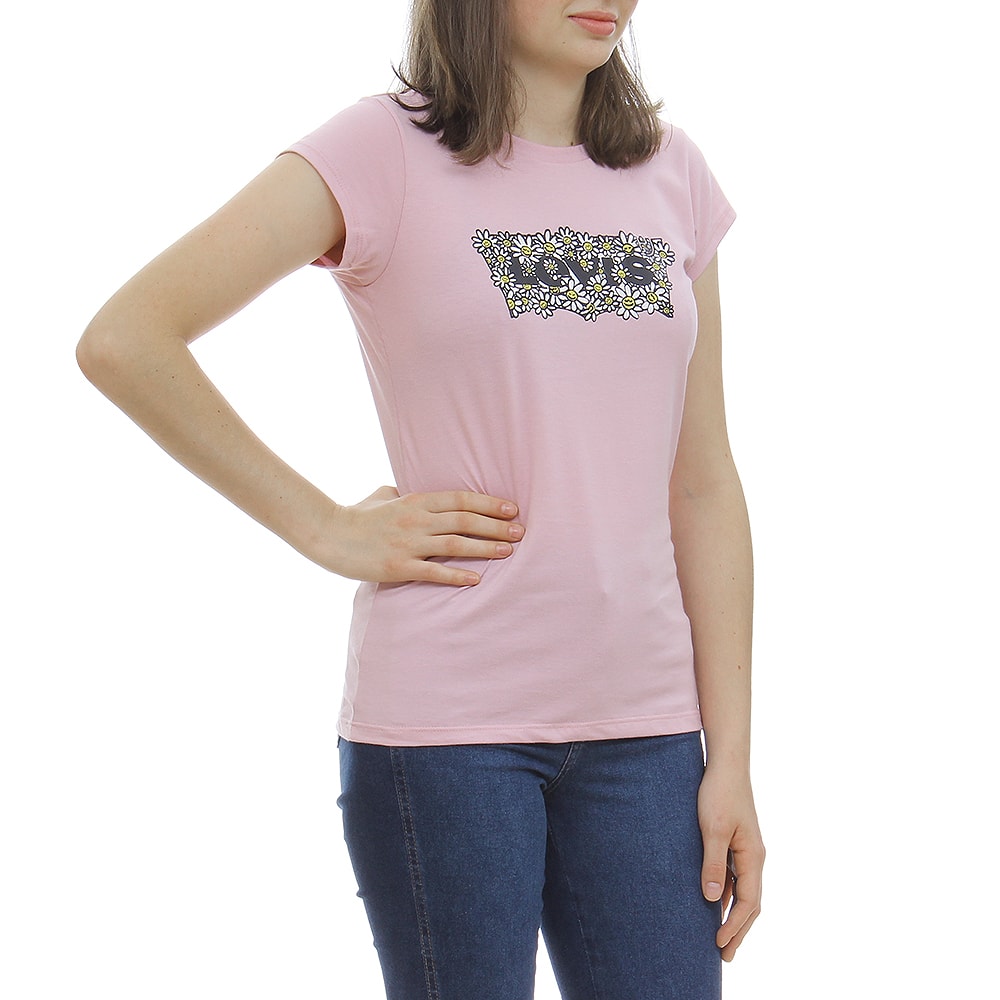 camiseta feminina levis rosa