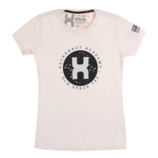 Camiseta Feminina Marfim Estampada TXC 26089 Camiseta Feminina Marfim Estampada TXC 26089