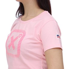 Camiseta Feminina Rosa Estampa em Relevo TXC 28850