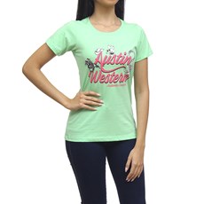 Camiseta Feminina Verde Austin Western 31867