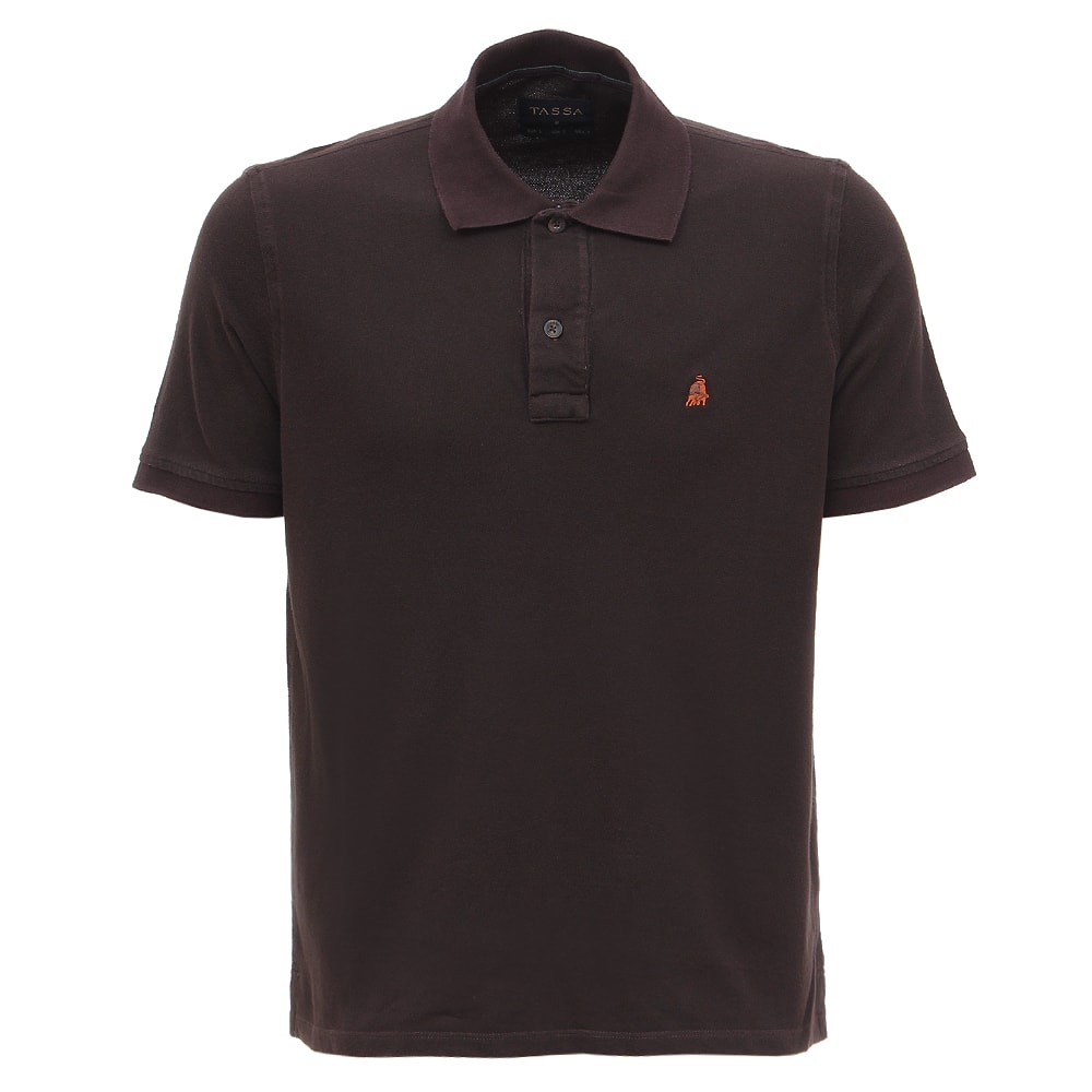 gola polo marrom