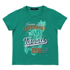 Camiseta Infantil Masculina Verde Tassa 31164