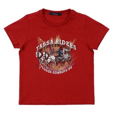 Camiseta Infantil Vermelha Masculina Tassa 31161