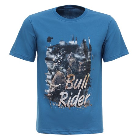 Camiseta Masculina Azul Bull Rider Texas Diamond 27816