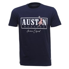 Camiseta Masculina Azul Marinho Austin Western 31875