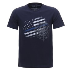 Camiseta Masculina Azul Marinho Estampada Made in Mato 31403