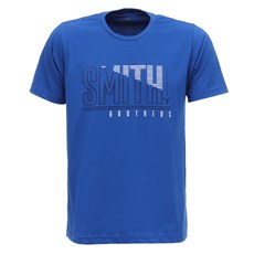 Camiseta Masculina Azul Smith Brothers 28184