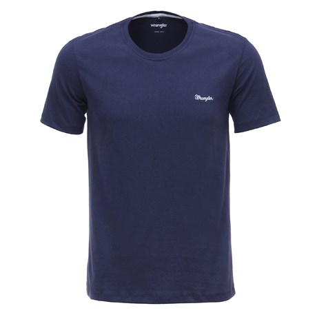 Camiseta Masculina Básica Azul Escuro Original Wrangler 26607