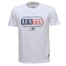 Camiseta Masculina Branca Austin Western 31873