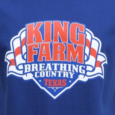 Camiseta Masculina Estampada Azul King Farm 32198