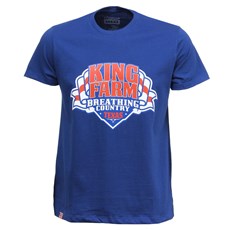 Camiseta Masculina Estampada Azul King Farm 32198