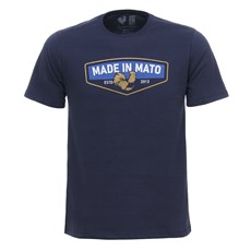 Camiseta Masculina Estampada Azul Marinho Made in Mato 31405