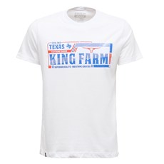 Camiseta Masculina Estampada Branca King Farm 30705