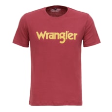 Camiseta Masculina Vinho Wrangler Original 27046 Camiseta Masculina Vinho Wrangler Original 27046