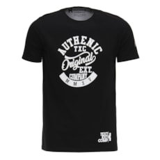 Camiseta Preta Masculina Estampada TXC 26071 Camiseta Preta Masculina Estampada TXC 26071