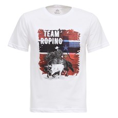 Camiseta Team Roping Branca Masculina Texas Diamond 27834
