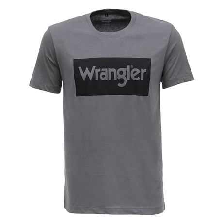 Camiseta Wrangler Original Masculina Cinza 27122
