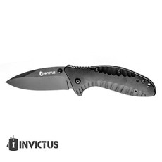 Canivete Preto Inox com Clipe Invictus Rapid 30373