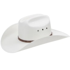 Chapéu Branco Bandinha de Couro Texas Diamond 21099 Chapéu Branco Bandinha de Couro Texas Diamond 21099