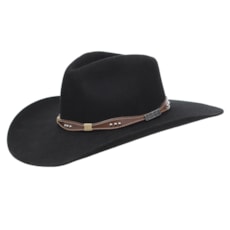 Chapéu Cavalgada Preto de Feltro Texas Diamond 25255 Chapéu Cavalgada Preto de Feltro Texas Diamond 25255
