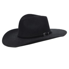Chapéu Cavalgada Preto de Feltro Texas Diamond 26272 Chapéu Cavalgada Preto de Feltro Texas Diamond 26272