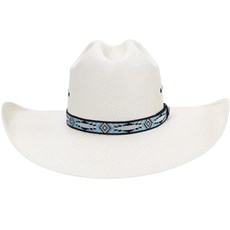 Chapéu Country Com Fita Azul Texas Diamond Aba Larga 21066