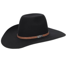 Chapéu Country de Feltro Preto Texas Diamond 20770 Chapéu Country de Feltro Preto Texas Diamond 20770