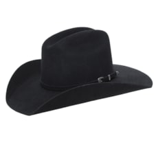 Chapéu Country Preto 6X Texas Diamond Feltro 26274 Chapéu Country Preto 6X Texas Diamond Feltro 26274