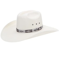 Chapéu de Cowboy Branco Texas Diamond Aba Larga 21064 Chapéu de Cowboy Branco Texas Diamond Aba Larga 21064