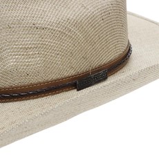 Chapéu de Cowboy Country Bandinha Couro Trançado Marrom Texas Diamond 24874