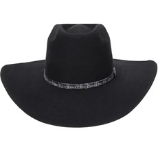 Chapéu de Cowboy Feltro Preto Copa Alta Texas Diamond 20988