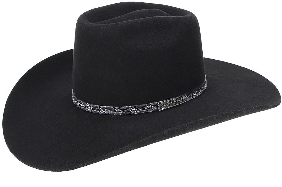 chapéu de cowboy preto