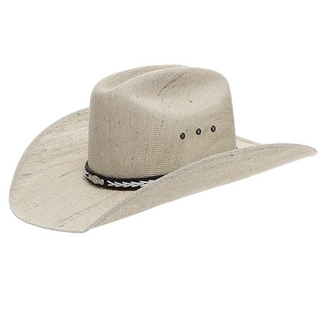 Chapéu de Cowboy Juta Bandinha de Couro Café Escamada Texas Diamond 24877