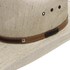 Chapéu de Cowboy Juta Bandinha de Couro Marrom Trançada Texas Diamond 24878