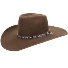 Chapéu de Cowboy Marrom Texas Diamond Copa Alta 21011 Chapéu de Cowboy Marrom Texas Diamond Copa Alta 21011