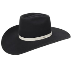 Chapéu de Feltro Copa Alta Preto Texas Diamond 20985 Chapéu de Feltro Copa Alta Preto Texas Diamond 20985