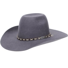 Chapéu de Feltro Copa Alta Texas Diamond Cinza 20839 Chapéu de Feltro Copa Alta Texas Diamond Cinza 20839