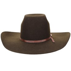 Chapéu de Feltro Cowboy Com Fita Marrom Texas Diamond 21129