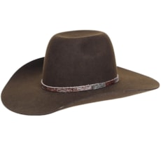 Chapéu de Feltro Cowboy Marrom Texas Diamond 20776 Chapéu de Feltro Cowboy Marrom Texas Diamond 20776