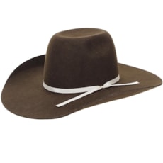 Chapéu de Feltro Cowboy Marrom Texas Diamond 21128 Chapéu de Feltro Cowboy Marrom Texas Diamond 21128