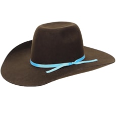 Chapéu de Feltro Cowboy Marrom Texas Diamond 21131 Chapéu de Feltro Cowboy Marrom Texas Diamond 21131