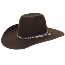 Chapéu de Feltro Marrom Copa Alta Texas Diamond 20836 Chapéu de Feltro Marrom Copa Alta Texas Diamond 20836