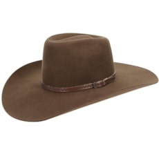 Chapéu de Feltro Marrom Texas Diamond Copa Alta 21007 Chapéu de Feltro Marrom Texas Diamond Copa Alta 21007